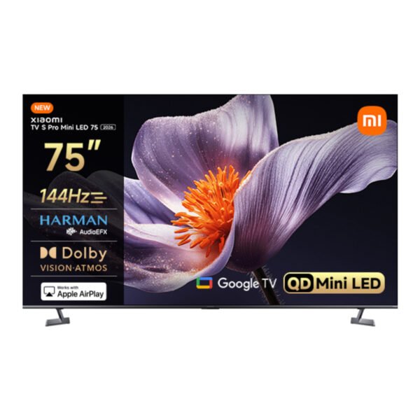 Xiaomi TV S Pro Mini LED 75 2026 – 75" 190 4K Ultra HD Mini LED 144 Hz Uydu Alıcılı Google Smart TV